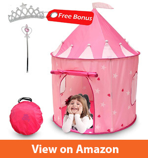 Kiddey Princess Castle Play Tent (Pink) – Super Cute Princess Play House